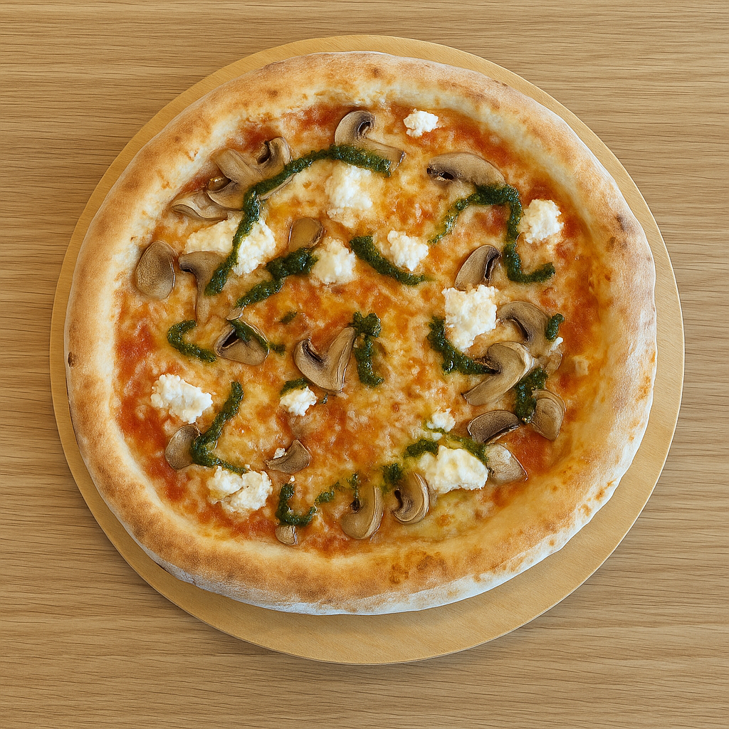 Mantarlı Ricotta Pizza (Orta Boy)